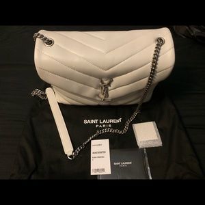 Ysl Loulou Monogram Small Y-Quilted Chain Bag